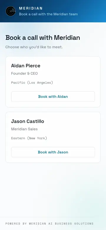 Meridian Scheduler